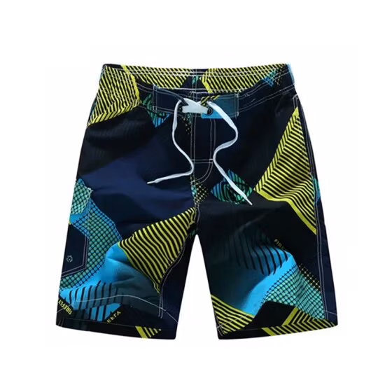2021 OEM Surf Quick Dry Breathable Swimwear Custom High Quality Swim Mens Palm Trees Board Shorts