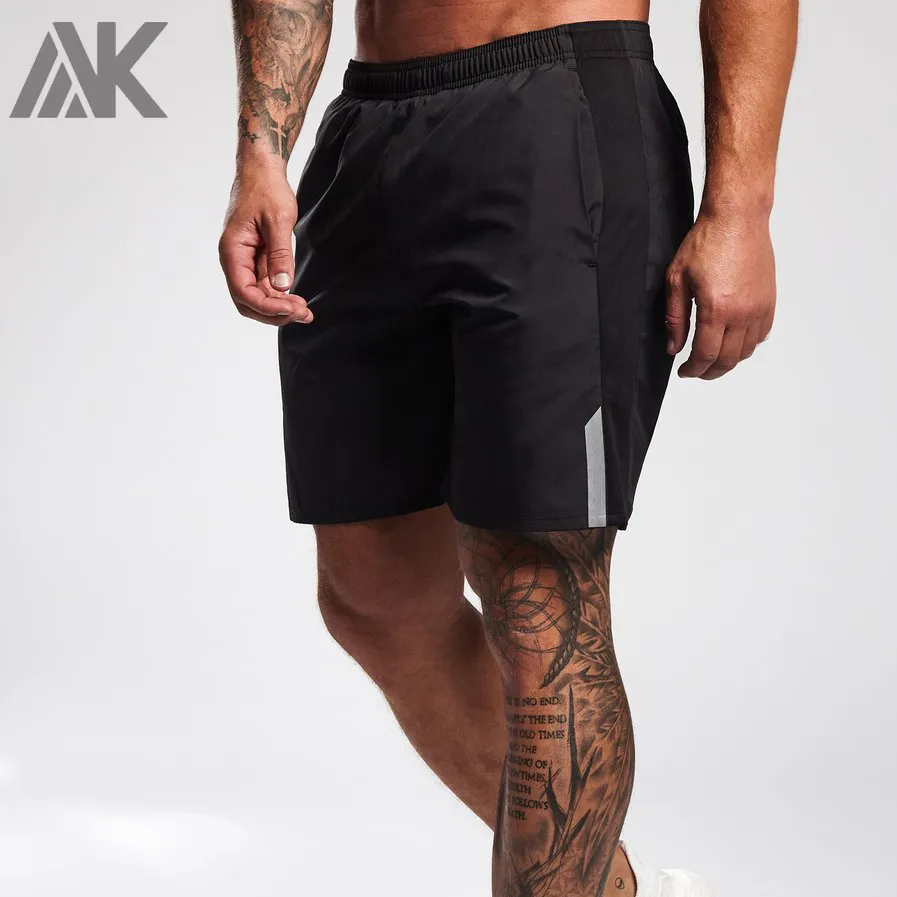 Custom Best High Waisted Mens Workout Shorts Black Board Shorts with Pockets