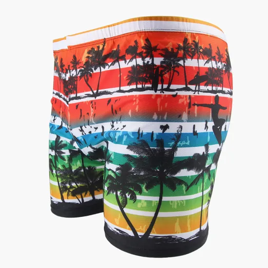 Polyester Men Drawstring Quick Dry Surfing Swimming Beachwear Hot Pants Board Shorts